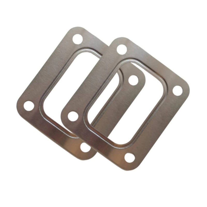 YCHIMAN T4 Turbo Turbocharger Inlet Manifold Flange Scroll Gasket Stainless Steel Precision PTE Turbine Garrett 2 Pack - Image 1